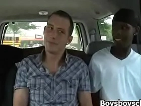 Black massive gay man seduce white sexy boy with his bbc 27
