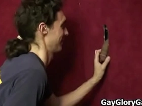 Gay interracial gloryhole fuck and dick rubbing 07