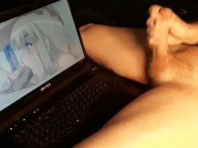 Kevin watches hot hentai