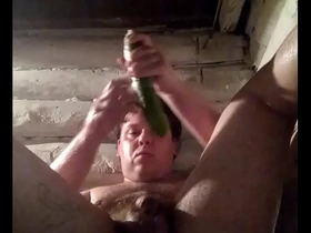 Full video: russian gay fucks his delicious tattooed ass with a thick dildo! hot anal sex! a long cucumber goes deep into the ass! hardcore fuck of a russian guy, filmed on a smartphone!!!