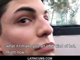 Latincums.com - hot stud latino boy paid cash to fuck straight guy