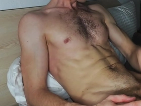 Russian guy decided to masturbate and show his perfect body