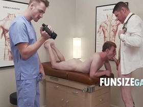 Doctor wolf records twink patient's physical examination