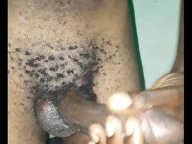 Kenyan bbc wank before going to bed